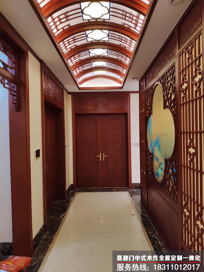 中式古典風格實木門窗