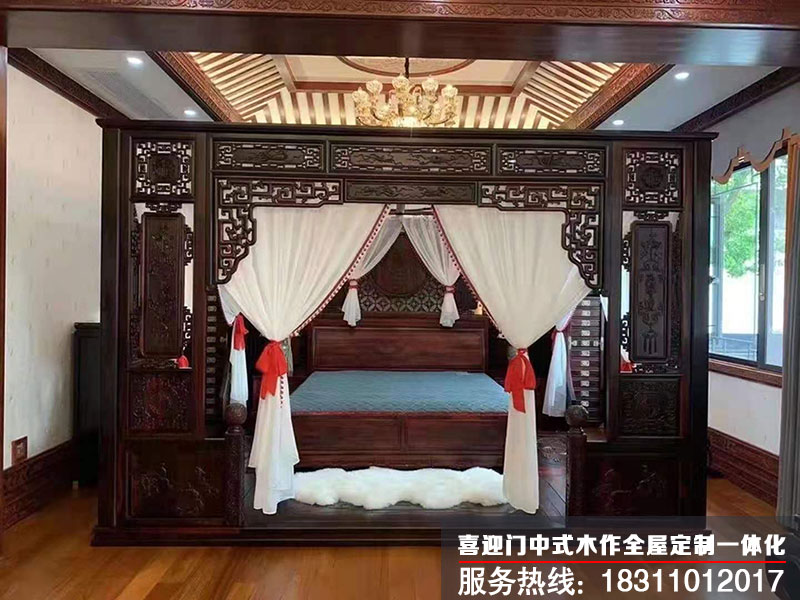 古典中式設計臥室效果圖