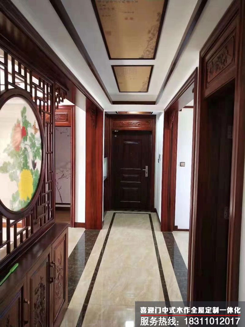 中式別墅二樓走廊設計